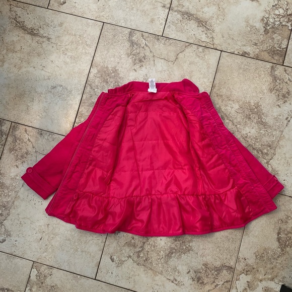 Gymboree pink velour girls size M/7-8 coat. - Picture 7 of 7